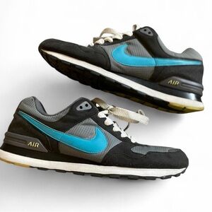 Nike Air Men’s 386156-016 MS78 Grey Teal Sneaker Running Shoes Size 12